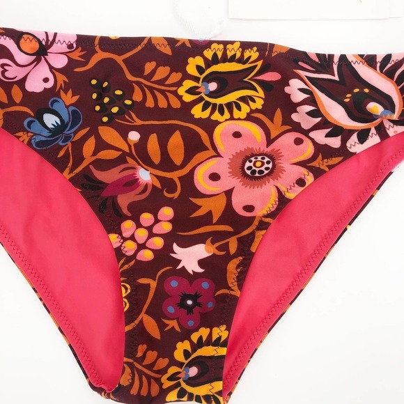 LA DOUBLE J Selva Bow Brief Reversible Print Bikini Swim Bottoms Size Small NEW - Picture 4 of 8